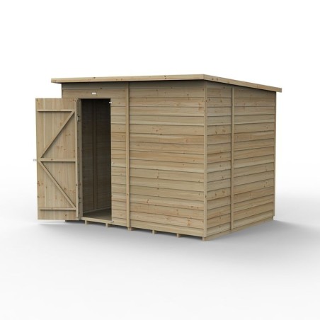 4LIFE Pent Shed 8 x 6 - Single Door - No Windows Home Delivery