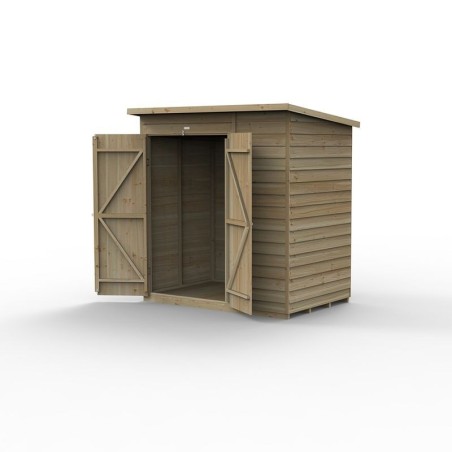 4LIFE Pent Shed 6 x 4 - No Windows - Double Door Home Delivery