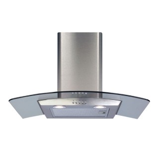 CDA ECP72SS 70cm Curved Glass Cooker Hood Stainless Steel