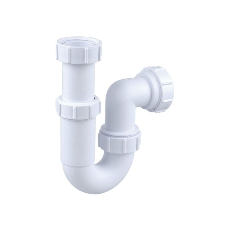 Wavin Osma Waste adjustable tubular P trap 75mm seal 40mm white
