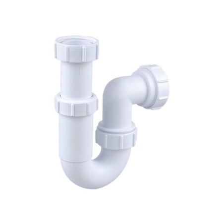 Wavin Osma Waste adjustable tubular P trap 75mm seal 40mm white
