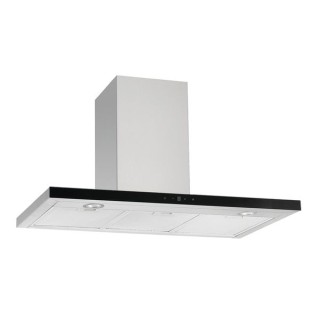 CDA EVP92SS 90cm Linear Cooker Hood with Black Fascia Stainless Steel
