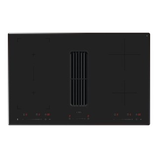 CDA HNE81FR 4 Zone Induction Hob with Built-In Extractor Matte Black