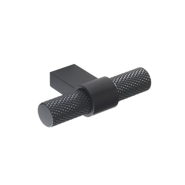 Knurled T Handle Oulent Black Finish - H1125.35.MB
