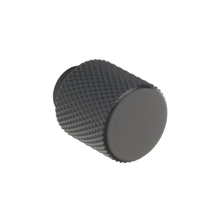 Knurled Knob Handle Oulent Black Finish - K1111.20.MB