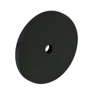 KNURLED ROUND BACKPLATE BLACK