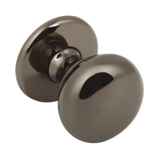 Knob Polished Black Nickel Single Pin