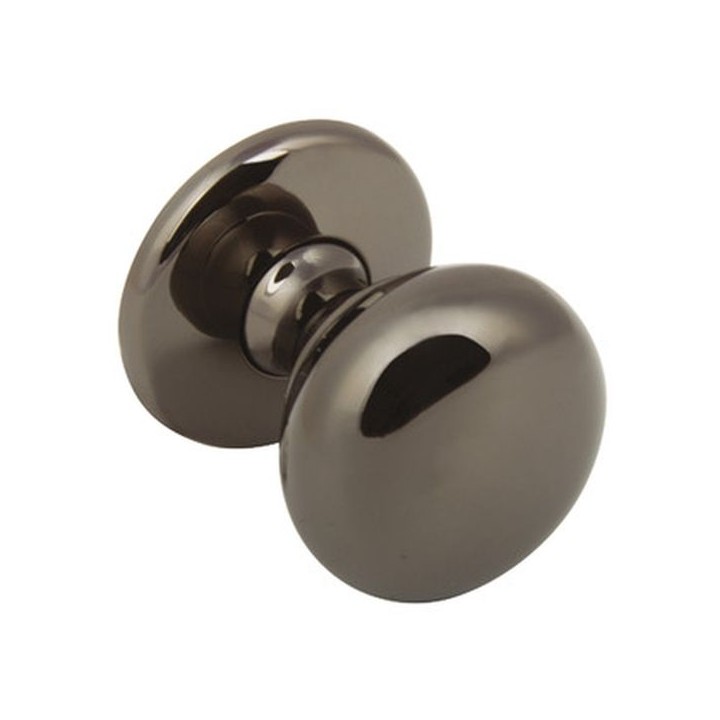 Knob Polished Black Nickel Single Pin
