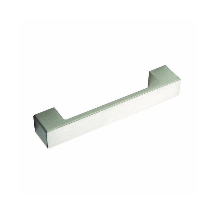 D Handle Flat Square Stainless Steel Effect 160mm Centre