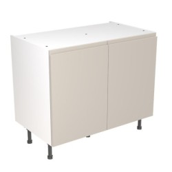 Flatpack Base Unit J-pull Super Gloss Light Grey 1000mm - FKKJ0208