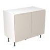 Flatpack Base Unit J-pull Super Gloss Light Grey 1000mm - FKKJ0208