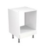 Flatpack Built Under Oven Housing Unit Shaker Ultra Matt White 600mm - FKKH0505