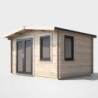 10 x 12 Power Chalet Log Cabin Left Doors