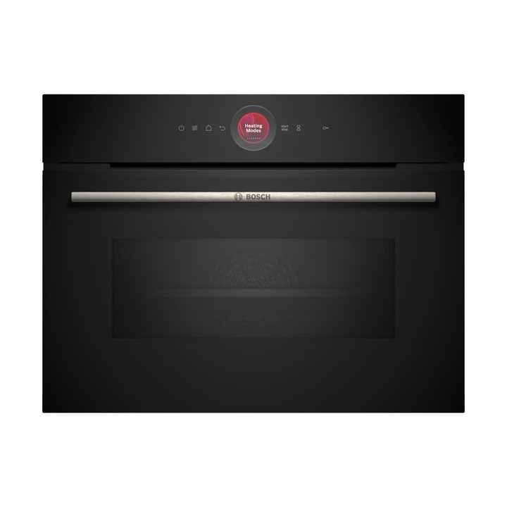 Bosch Serie 8 Home Connect Touch Control Compact Oven with Microwave Black 45cm - CMG7241B1B