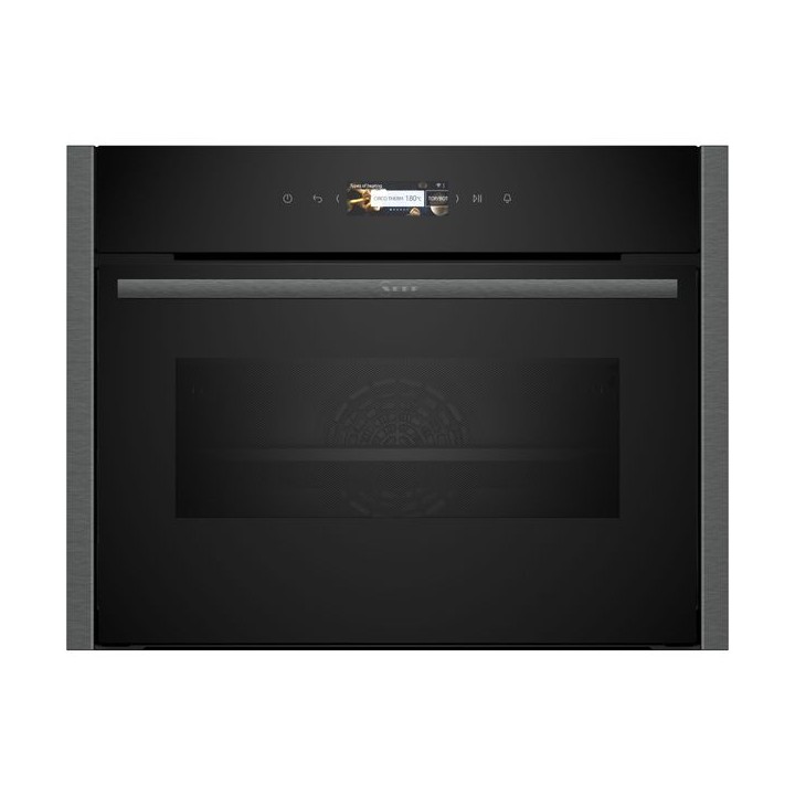NEFF C24mR21g0B N70 Home Connect Compact BUILT-IN Oven with Microwave Graphite Grey 45cm