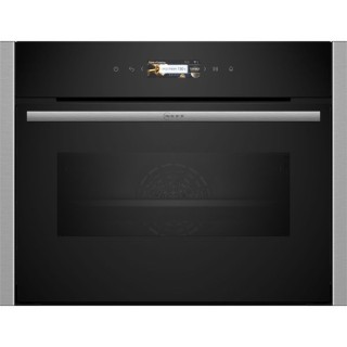 NEFF N70 Home Connect Compact Built In Oven with Microwave Stainless Steel 45cm - C24MR21N0B