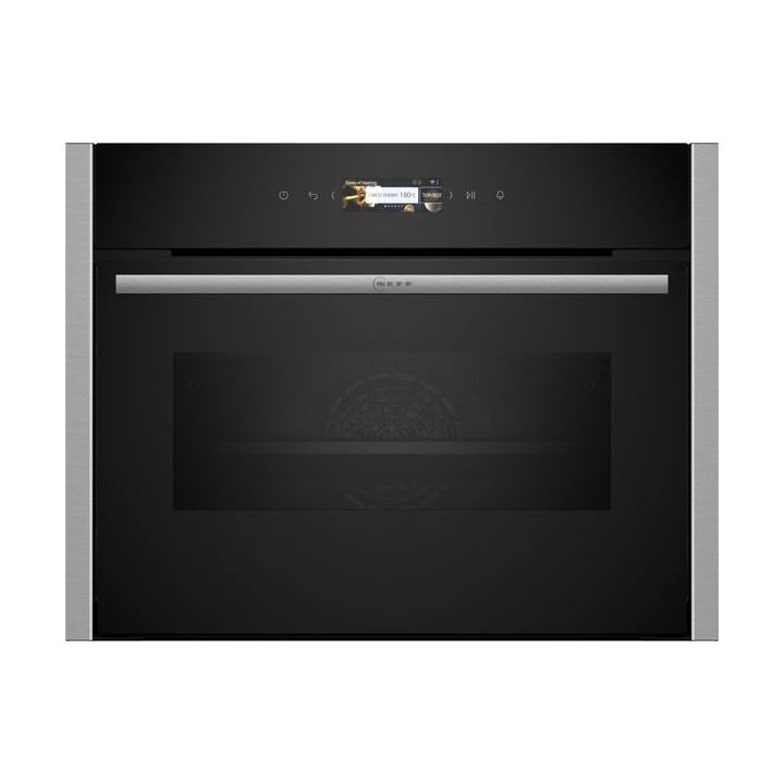 NEFF N70 Home Connect Compact Built In Oven with Microwave Stainless Steel 45cm - C24MR21N0B