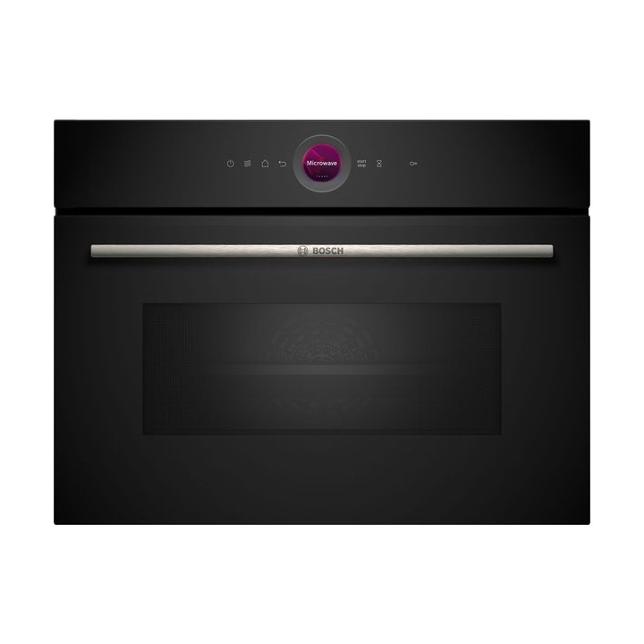 Bosch Serie 8 Compact Microwave with Grill Black 45cm - CEG732XB1B