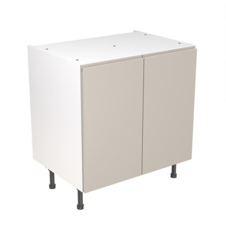 Flatpack Base Unit J-pull Super Gloss Light Grey 800mm - FKKJ0236