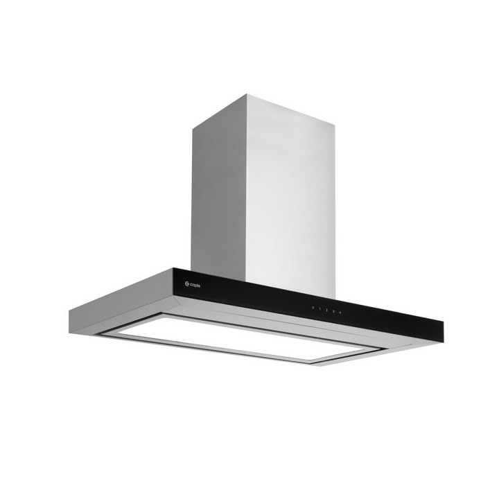 Caple ZC922 Zodiac Wall Chimney Hood with Illuminated Touch Control Stainless Steel 90cm