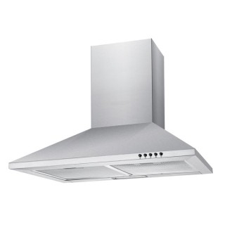 Unbranded 60cm Chimney Hood With Push Button Controls Stainless Steel - NCE60NX