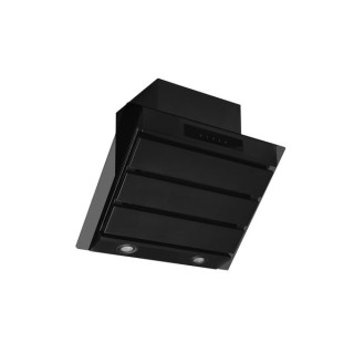 Caple SP612BK Spirit Wall Chimney Hood with with Touch Control Black Glass 60cm