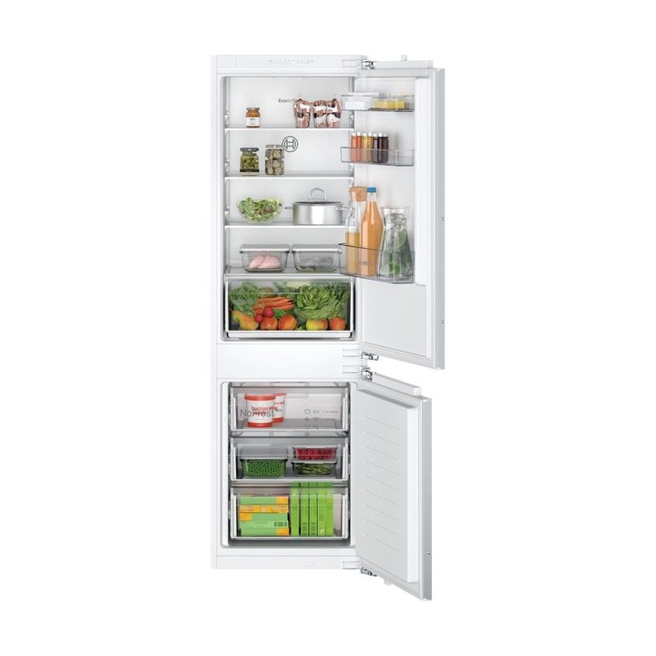 Bosch 70/30 Nofrost LED Intergrated Fridge Freezer with Digital Temperature Control - KIN86NFE0G