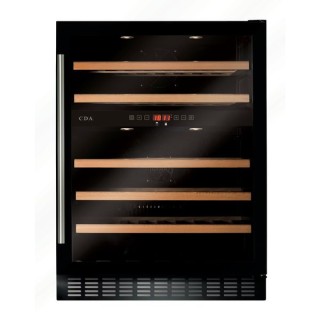 CDA 600mm Freestanding / Under Counter Wine Cooler Black - FWC604BL
