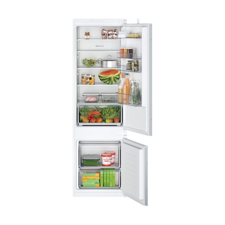 Bosch 70/30 Lowfrost LED Intergrated Fridge Freezer with Digital Temperature Control - KIV87NSE0G