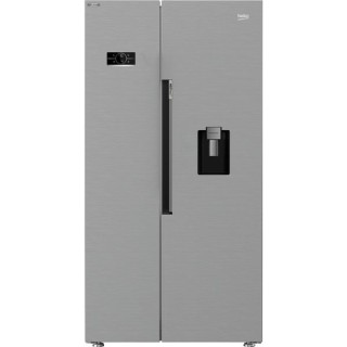 Beko American Style Side By Side Fridge Freezer with LED Display Stainless Steel 980mm - ASD2442VPS