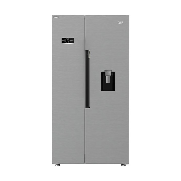 Beko American Style Side By Side Fridge Freezer with LED Display Stainless Steel 980mm - ASD2442VPS