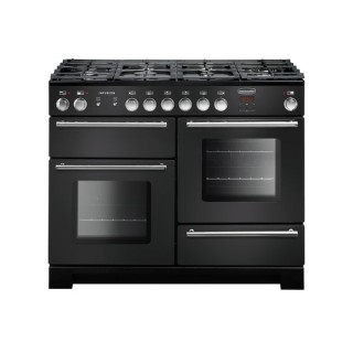 Rangemaster Infusion Dual Fuel Range Cooker Charcoal Black 110cm - INF110DFFCB