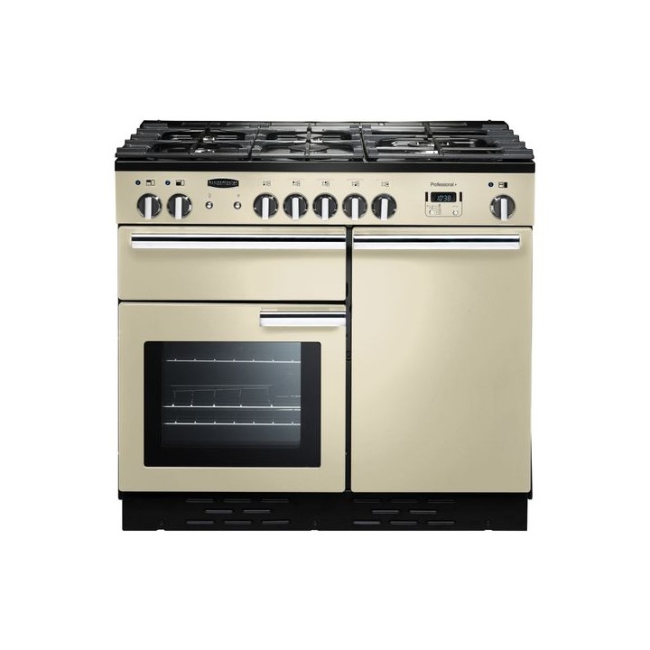 Rangemaster Professional Plus Dual Fuel Range Cooker 100cm Cream with Chrome Trim - PROP100DFFCR/C