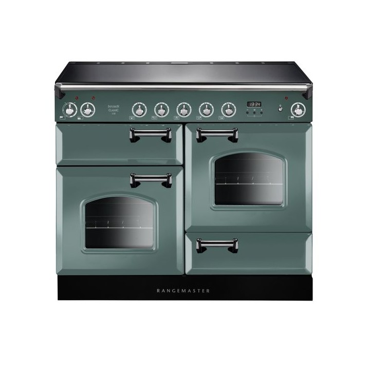 Rangemaster Infusion Induction Range Cooker Mineral Green 110cm - INF110EIMG