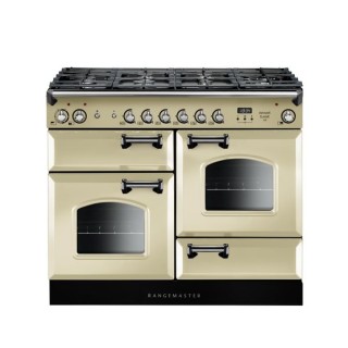 Rangemaster Classic Dual Fuel Range Cooker Cream 110cm - INC110DFFCR