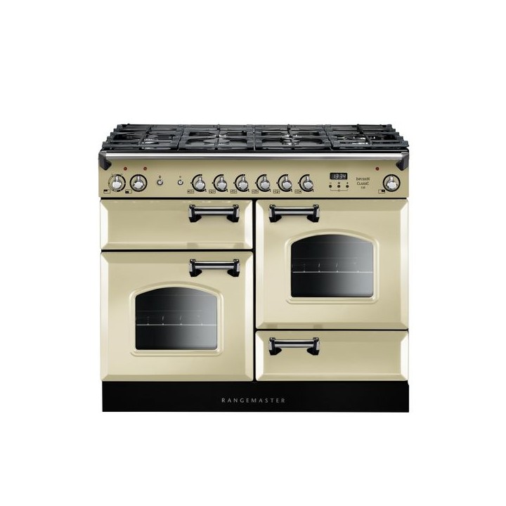 Rangemaster Classic Dual Fuel Range Cooker Cream 110cm - INC110DFFCR