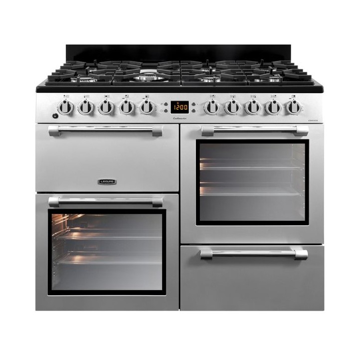 Leisure Cookmaster Dual Fuel Range Cooker Silver 100cm - CK100F232S