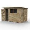 4LIFE Pent Shed 10 x 6 - Single Door - 2 Windows Installation