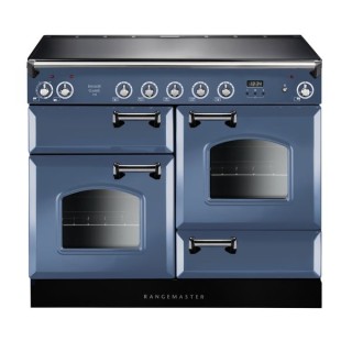 Rangemaster Classic Induction Range Cooker Stone Blue 110cm - INC110EISB