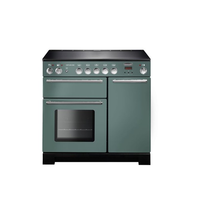 Rangemaster Infusion Induction Range Cooker Mineral Green 90cm - INF90EIMG