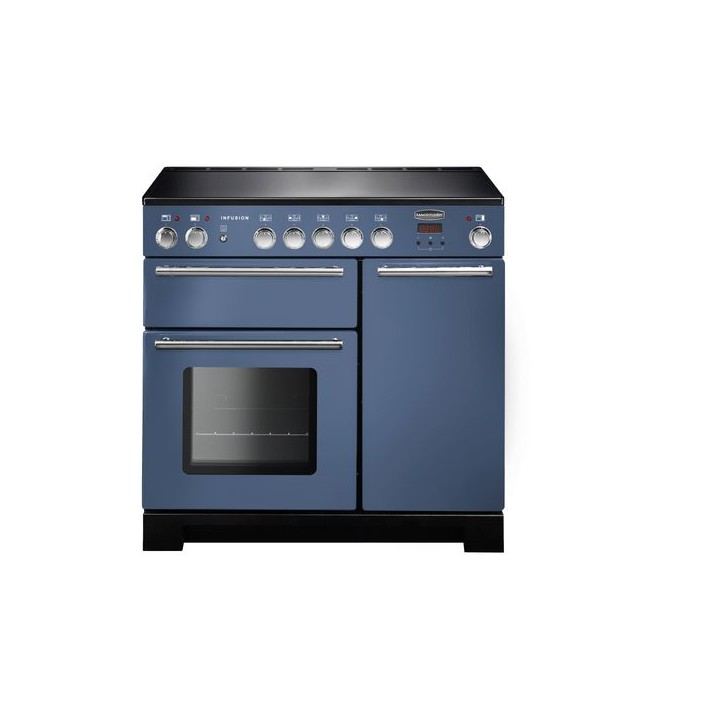 Rangemaster Infusion Induction Range Cooker Stone Blue 90cm - INF90EISB
