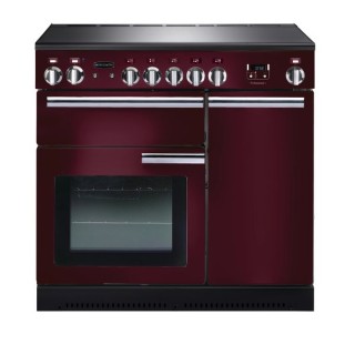 Rangemaster Professional Plus Induction Range Cooker 90cm Cranberry with Chrome Trim - PROP90EICY/C