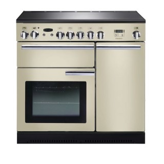Rangemaster Professional Plus Induction Range Cooker 90cm Cream with Chrome Trim - PROP90EICR/C