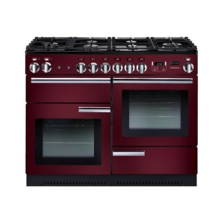 Rangemaster Professional Plus Dual Fuel Range Cooker 110cm Cranberry with Chrome Trim - PROP110DFFCY/C