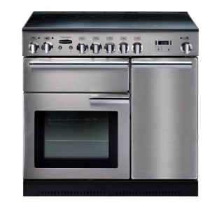 Rangemaster Professional Plus Induction Range Cooker 90cm Stainless Steel with Chrome Trim - PROP90EISS/C