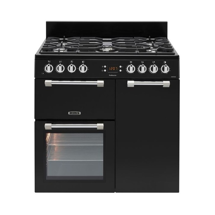 Leisure Cookmaster Dual Fuel Range Cooker Black 90cm - CK90F232K