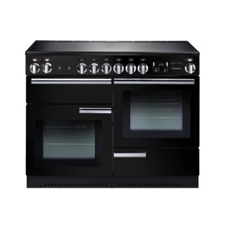 Rangemaster Professional Plus Induction Range Cooker 110cm Black with Chrome Trim - PROP110EIGB/C
