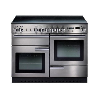 Rangemaster Professional Plus Induction Range Cooker 110cm Stainless Steel with Chrome Trim - PROP110EISS/C