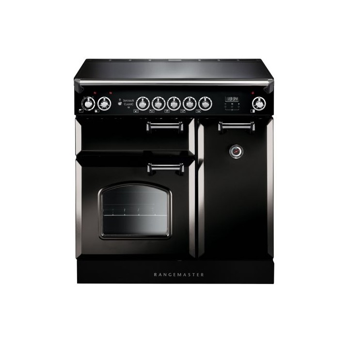 Rangemaster Classic Induction Range Cooker Black 90cm - INC90EIBL