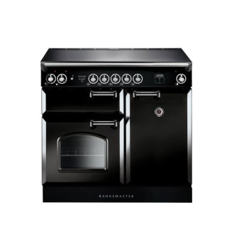 Rangemaster Classic Induction Range Cooker Black 100cm - INC100EIBL
